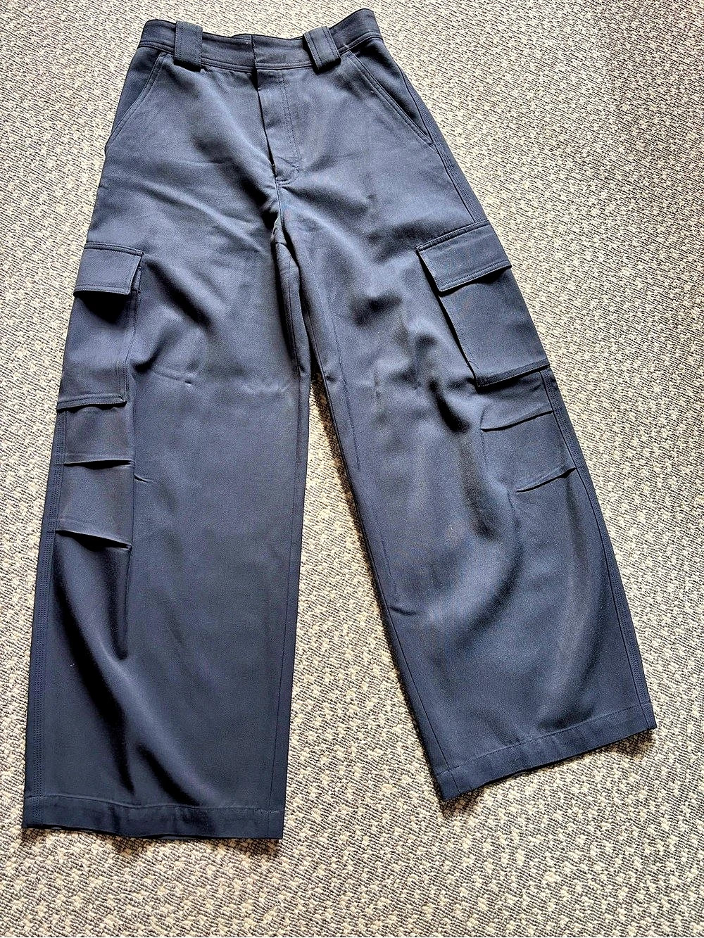 A.L.C. Hudson Cargo Pant. Wide Leg Cargo Pants in Blue Size 6
